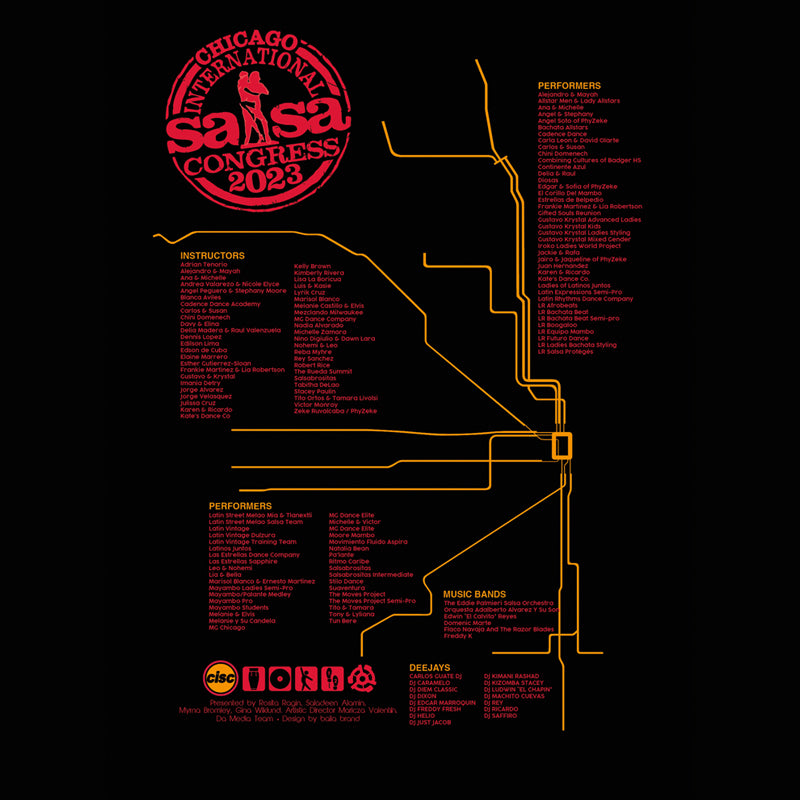 CISC 2023 - CTA Train Map t-shirt!