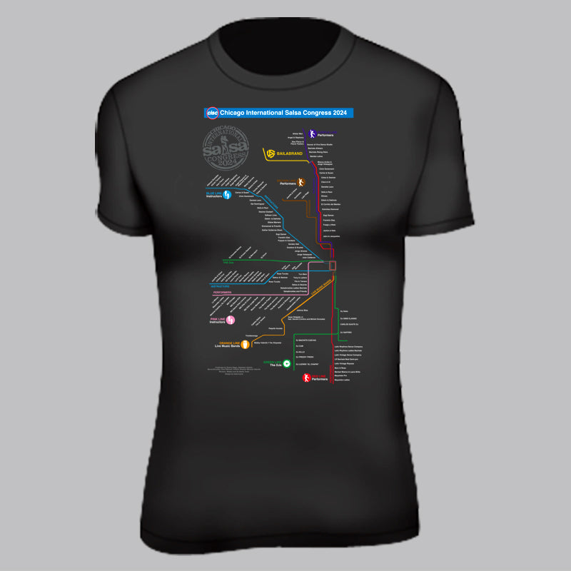 CISC 2024 - CTA Train Map t-shirt!